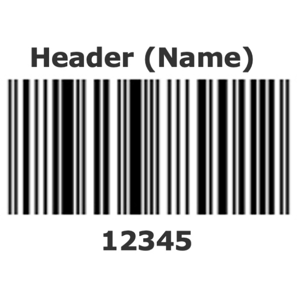 35 x 17mm White Barcodes Labels